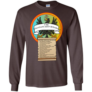 "Legendary Mercenary Pizza Hunter" Personal Designer long sleeve Hoodie Men's Women's LS Ultra Cotton T-Shirt