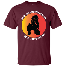 "No Surrender No Retreat - Saiyan" Custom Personalized T-shirts Men's Women's Cotton T-Shirt