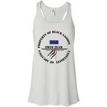 Property of Black Lagoon U. Swim Team - Custom Personalized T-Shirt Ladies' Bella + Canvas Flowy Racerback Tank