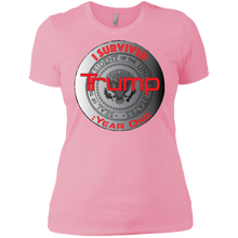 "I Survived Trump:Year One" - Custom Personalized Ladies' Boyfriend T-Shirt