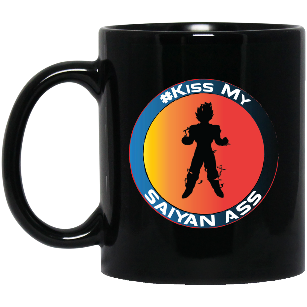 #Kiss My Saiyan Asss B11W Custom Personalized 11 oz. Black Mug