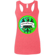 4Hire  "Mercenary Sk8 Hero" Custom Personalized Ladies' Softstyle Racerback Tank