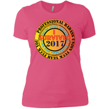 "Fuck Yeah - I Survived 2017" Custom Personalized Ladies' Boyfriend T-Shirt