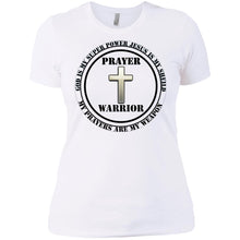 "Prayer Warrior" Take A Knee - Custom Personalized Ladies' Boyfriend T-Shirt