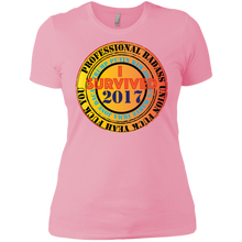"Fuck Yeah - I Survived 2017" Custom Personalized Ladies' Boyfriend T-Shirt