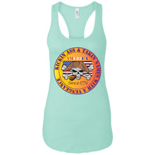 “America” - Kickin Ass Since & Takin Names With a Vengeance Since 1776 - Gold Custom Personalized Ladies' Ideal Racerback Tank