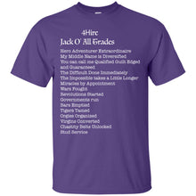 Jack O'Trades -W Custom Personalized T-shirts Men's Women's Ultra Cotton T-Shirt