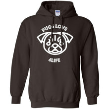 "Pugs Love 4Life" - Personal Designer Men's Women's Pullover Hoodie 8 oz.