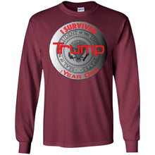 "I Survived Trump: "I Survived Trump: Year One" - S Year One" - S Personal Designer long sleeve Hoodie Men's Women's LS Ultra Cotton T-Shirt