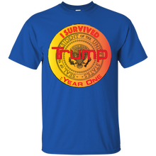 "I Survived Trump: Year One" Custom Personalized T-shirts Men's Women's Cotton T-Shirt