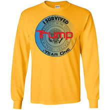 "I Survived Trump: Year One" - B Personal Designer long sleeve Hoodie Men's Women's LS Ultra Cotton T-Shirt