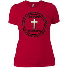 "Prayer Warrior" Take A Knee - Custom Personalized Ladies' Boyfriend T-Shirt