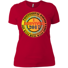 "Fuck Yeah - I Survived 2017" Custom Personalized Ladies' Boyfriend T-Shirt