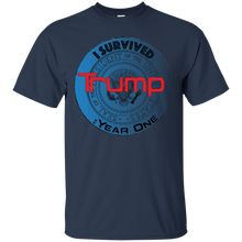 "I Survived Trump:Year One" - Saiyan" Custom Personalized T-shirts Men's Women's Cotton T-Shirt