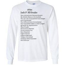 4Hire Jack O Trades - B Personal Designer long sleeve Hoodie Men's Women's LS Ultra Cotton T-Shirt