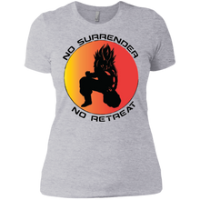 "No Surrender No Retreat - Saiyan" Custom Personalized Ladies' Boyfriend T-Shirt