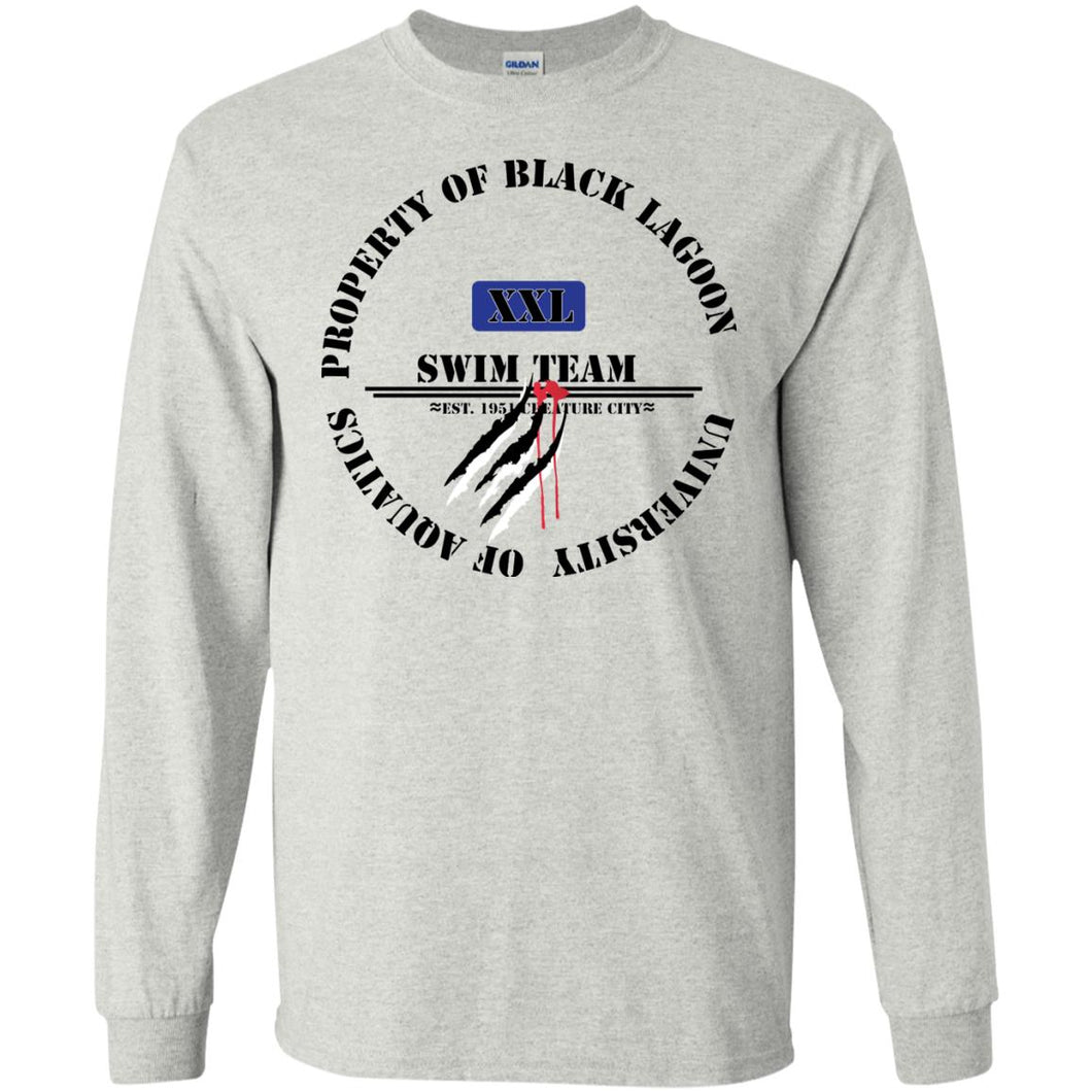 Property of Black Lagoon U. Swim Team - Personal Designer long sleeve T-shirts Men's Women's LS Ultra Cotton T-Shirt