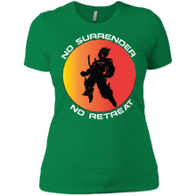 "No Surrender No Retreat - Saiyan" Custom Personalized Ladies' Boyfriend T-Shirt