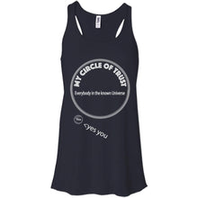 "My Circle of Trust" - Custom Personalized T-Shirt Ladies' Bella + Canvas Flowy Racerback Tank