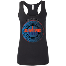 "F*** It All - I Survived 2017" - Custom Personalized T-Shirt Ladies' Softstyle Racerback Tank