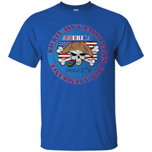 “America” - Kickin Ass Since & Takin Names With a Vengeance Since 1776 - Blue Custom Personalized T-shirts Men's Women's Ultra Cotton T-Shirt