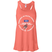 Property of Black Lagoon U. Swim Team - Custom Personalized T-Shirt Ladies' Bella + Canvas Flowy Racerback Tank