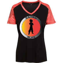 "Saiyan" 4Life - Custom Personalized T-shirts Men's Women's Ladies' CamoHex Colorblock T-Shirt