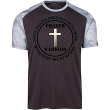 "Prayer Warrior" Take A Knee - Custom Personalized T-shirts Men's Women's CamoHex Colorblock T-Shirt
