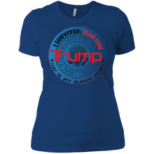 "I Survived Trump:Year One" - Custom Personalized Ladies' Boyfriend T-Shirt