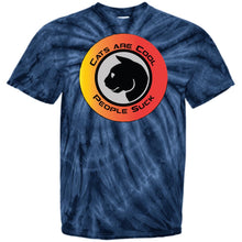 "Cats Are Cool"- Custom Personalized T-shirts Men's Women's 100% Cotton Tie Dye T-Shirt