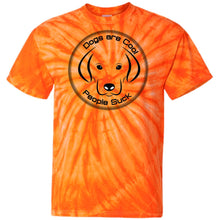 "Dogs Are Cool People Suck" - Custom Personalized T-shirts Men's Women's 100% Cotton Tie Dye T-Shirt