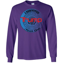 "I Survived Trump: Year One" - B Personal Designer long sleeve Hoodie Men's Women's LS Ultra Cotton T-Shirt