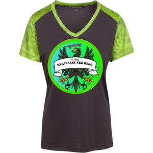 4Hire  "Mercenary Sk8 Hero" Custom Personalized T-shirts Men's Women's Ladies' CamoHex Colorblock T-Shirt