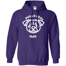 "Pugs R Cool 4Life" - W Personal Designer Men's Women's Pullover Hoodie 8 oz.