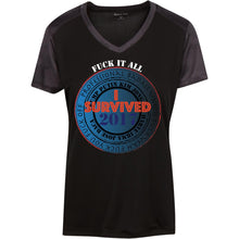 "Fuck it All 2017" -W Custom Personalized T-shirts Men's Women's Ladies' CamoHex Colorblock T-Shirt