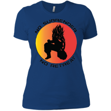 "No Surrender No Retreat - Saiyan" Custom Personalized Ladies' Boyfriend T-Shirt