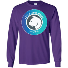 CAT R COOL 4LIFE - A Personal Designer long sleeve Hoodie Men's Women's LS Ultra Cotton T-Shirt