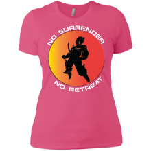 "No Surrender No Retreat - Saiyan" Custom Personalized Ladies' Boyfriend T-Shirt