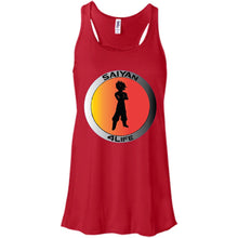 "Saiyan" 4Life - Custom Personalized T-Shirt Ladies' Bella + Canvas Flowy Racerback Tank