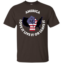 “America” - Love it Live it or Leave it Custom Personalized T-shirts Men's Women's Ultra Cotton T-Shirt