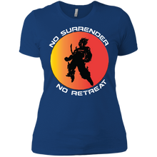 "No Surrender No Retreat - Saiyan" Custom Personalized Ladies' Boyfriend T-Shirt
