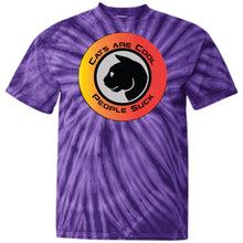 "Cats Are Cool"- Custom Personalized T-shirts Men's Women's 100% Cotton Tie Dye T-Shirt