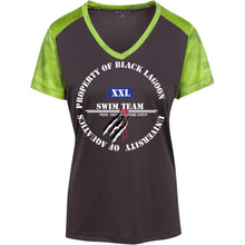 Property of Black Lagoon U. Swim Team - Custom Personalized T-shirts Men's Women's Ladies' CamoHex Colorblock T-Shirt