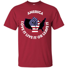 “America” - Love it Live it or Leave it Custom Personalized T-shirts Men's Women's Ultra Cotton T-Shirt