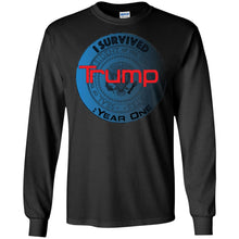 "I Survived Trump: Year One" - B Personal Designer long sleeve Hoodie Men's Women's LS Ultra Cotton T-Shirt